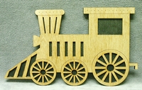 Name Train Engine - Golden Oak Stain - Click Image to Close